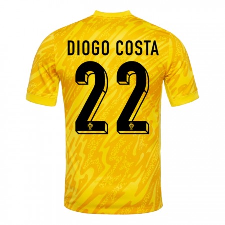 Goedkope Portugal Diogo Costa 22 Doelman EK 2024 gele Goedkope Portugal Diogo Costa 22 Doelman EK 2024 gele